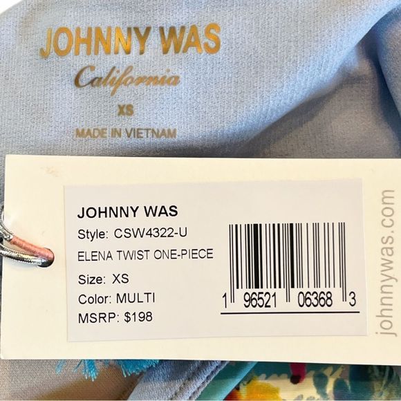 NWT Johnny Was Elena Twist One Piece Swimsuit - Picture 10 of 11